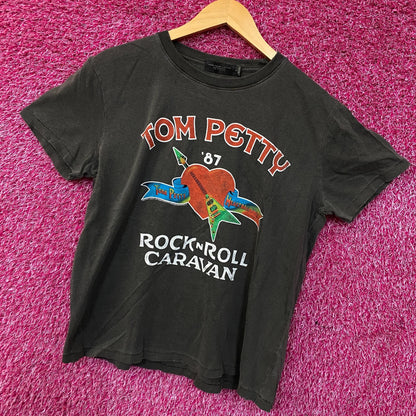 Junk Food Clothing Tom Petty Rock 'n' Roll Caravan Women's Tee Small