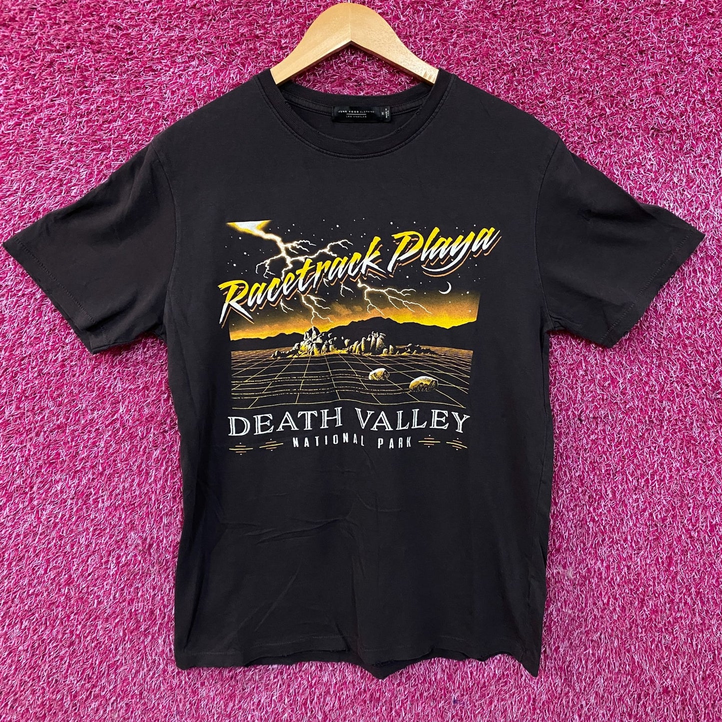 Junk Food Clothing Racetrack Playa Death Valley Women's Vintage Style Tee Medium