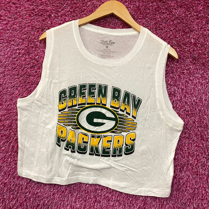 Junk Food NFL Green Bay Packers Cropped Sleeveless T-Shirt XL