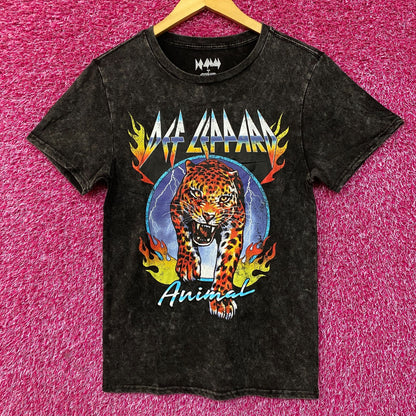 Def Leppard Hysteria Album Animal Graphic Heavy Metal Band T-Shirt Small