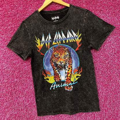 Def Leppard Hysteria Album Animal Graphic Heavy Metal Band T-Shirt Small