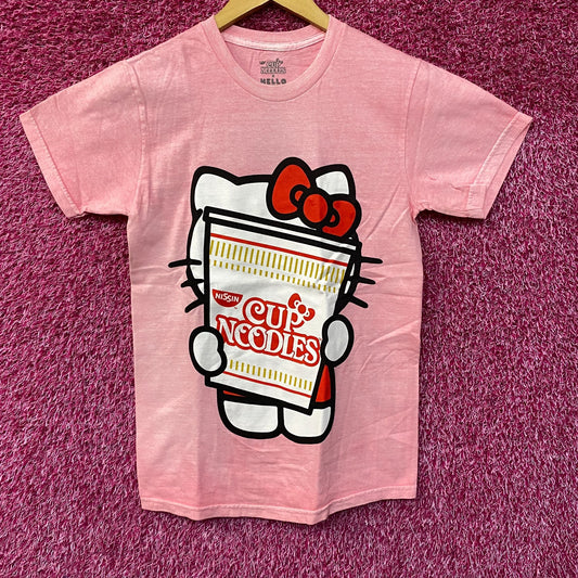 Sanrio Hello Kitty x Nissin Cup Noodles Pink T-Shirt Small