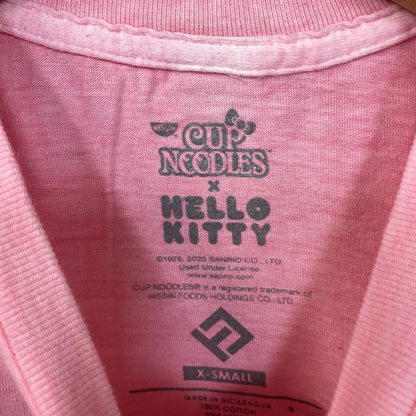 Sanrio Hello Kitty x Nissin Cup Noodles Pink T-Shirt Small