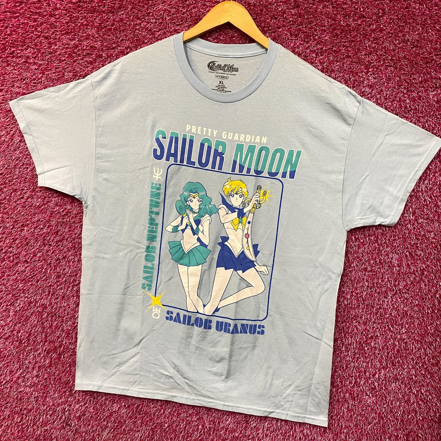 Sailor Moon Pretty Guardian Sailor Neptune and Sailor Uranus T-Shirt XL