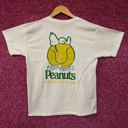 Junk Food Clothing Peanuts Racquet Club Graphic T-Shirt Large