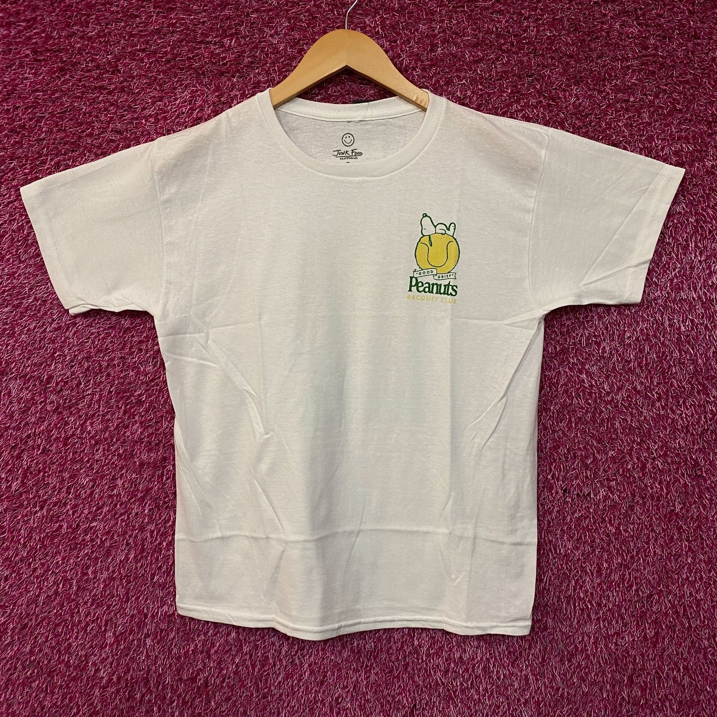Junk Food Clothing Peanuts Racquet Club Graphic T-Shirt Large