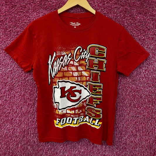 Junk Food Clothing Women's Kansas City Chiefs Logo T-Shirt Small