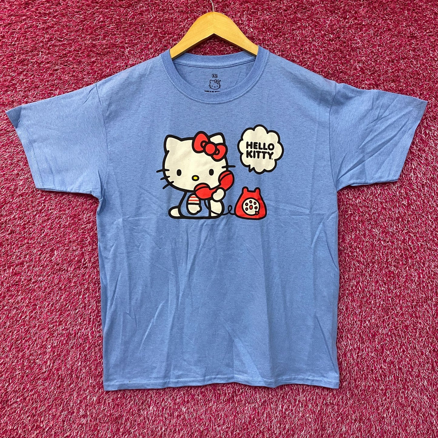 Sanrio Hello Kitty Red Telephone Kawaii T-Shirt Extra Small