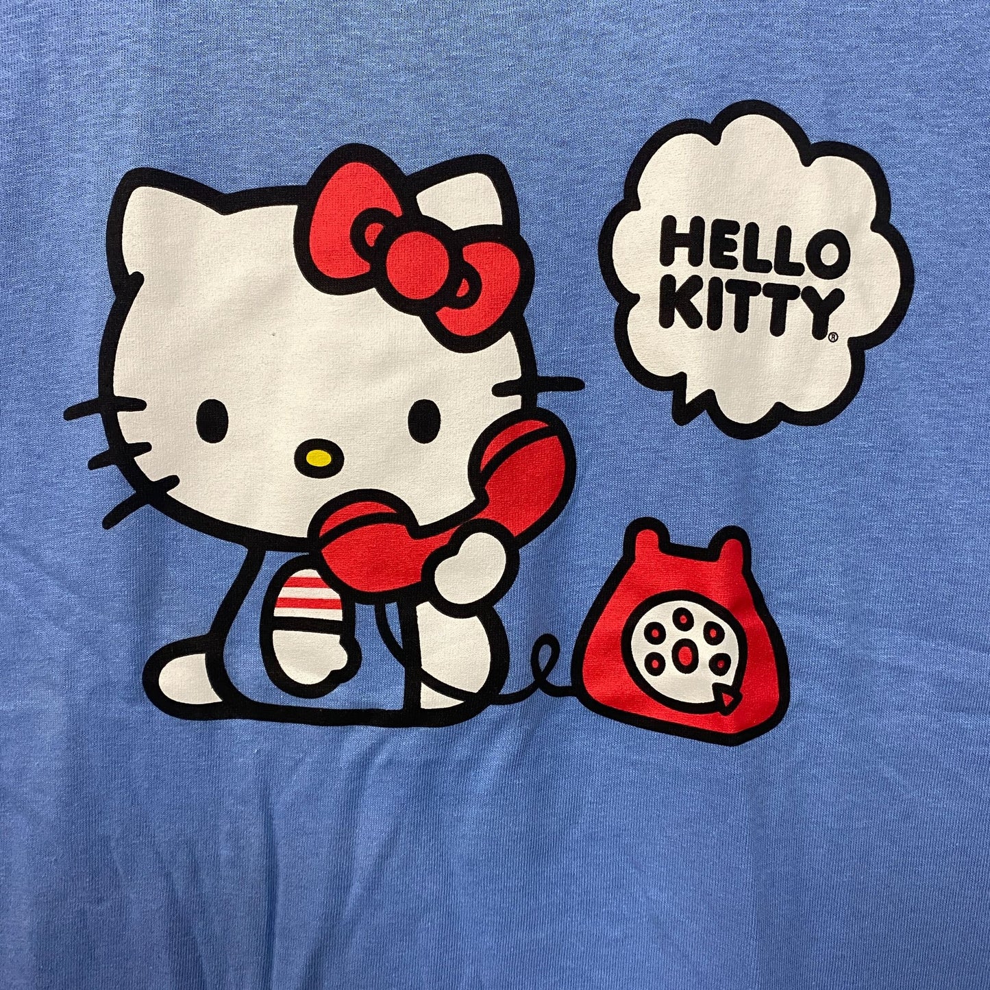 Sanrio Hello Kitty Red Telephone Kawaii T-Shirt Extra Small