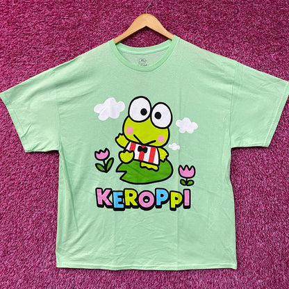 Keroppi Sunny Spring Day by Sanrio Kawaii T-Shirt XL