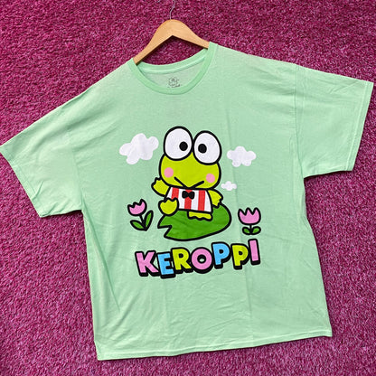 Keroppi Sunny Spring Day by Sanrio Kawaii T-Shirt XL