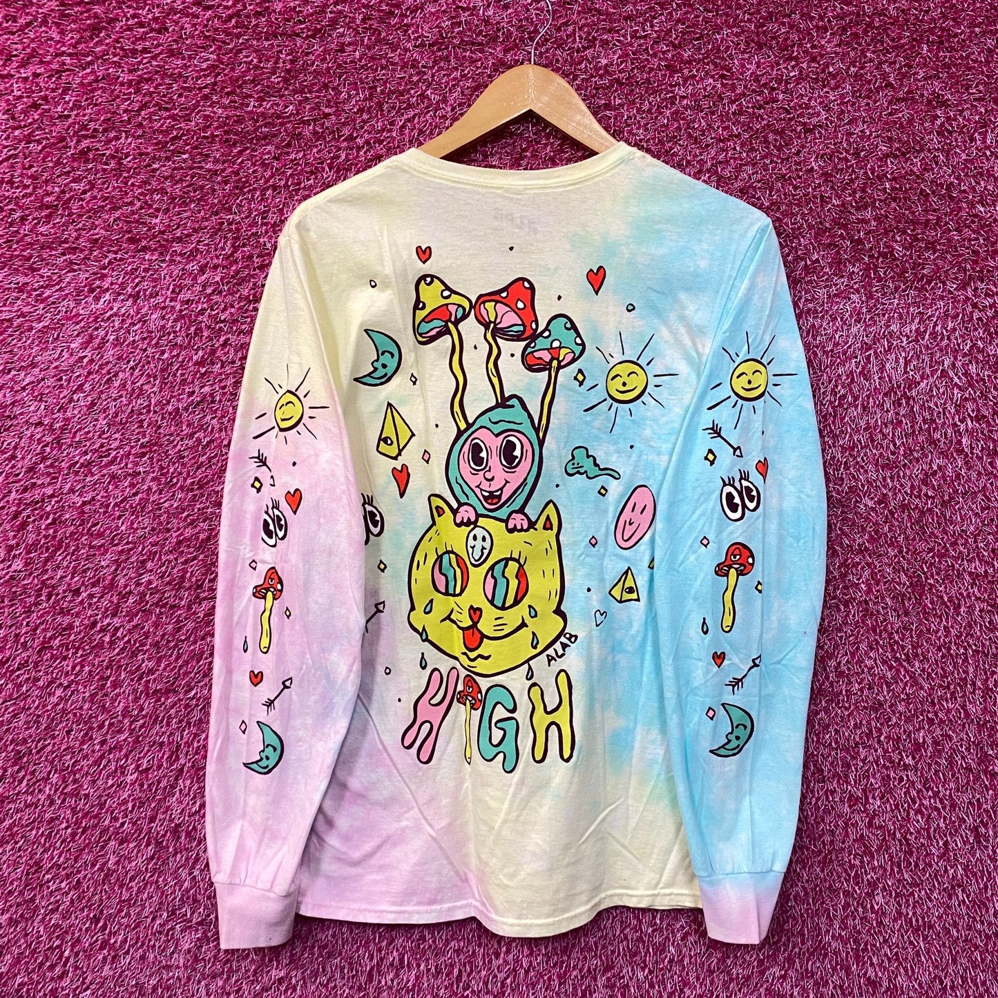 Alab tie dye LS shirt size medium