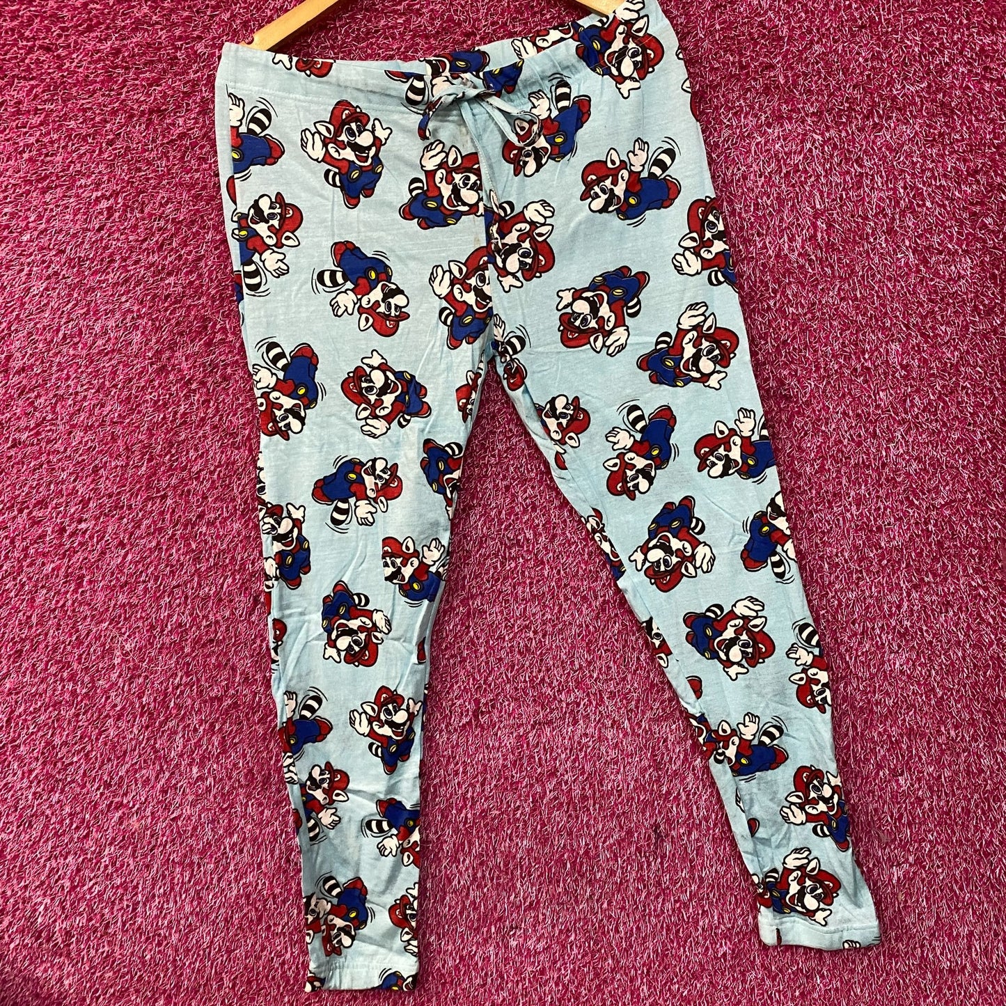 Nintendo Super Mario Bros. 3 Tanooki Suit Pajama Lounge Pants XL