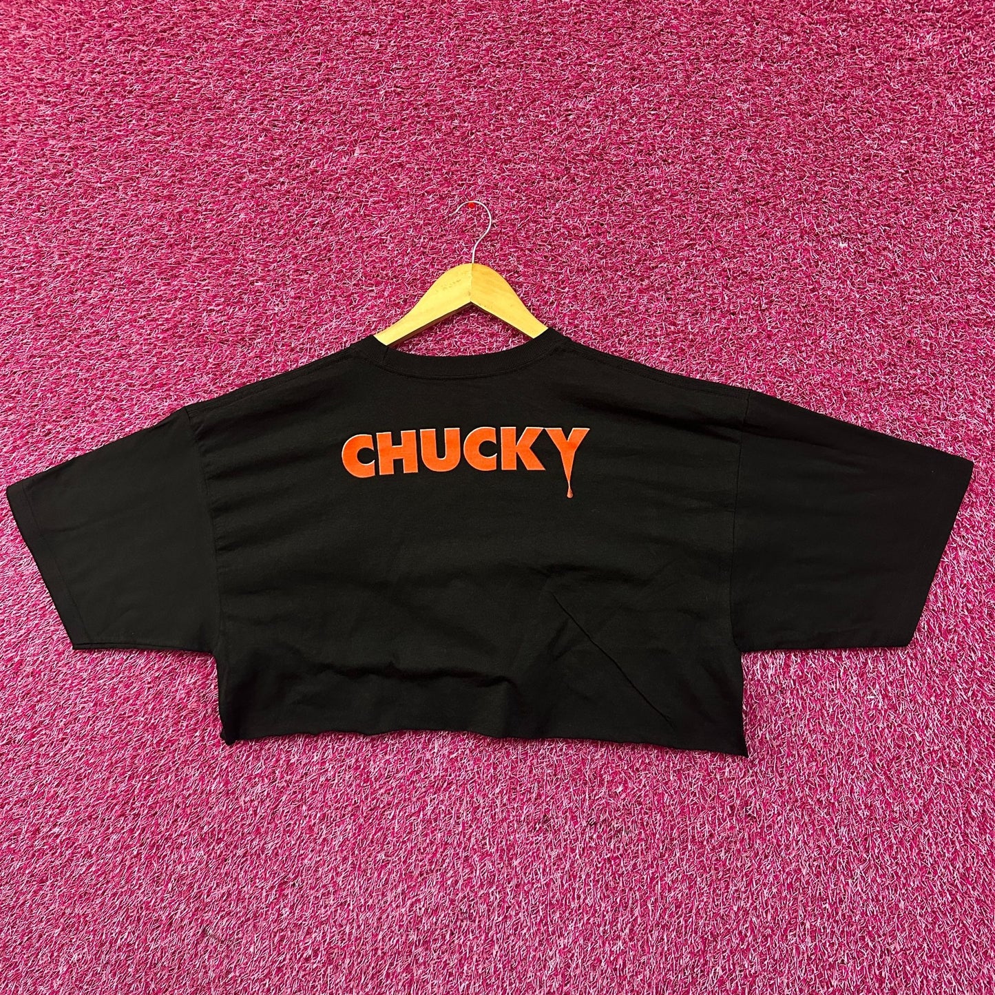 Chucky Killer Cut Childs Play Horror Franchise Crop Top XL