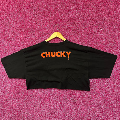 Chucky Killer Cut Childs Play Horror Franchise Crop Top XL