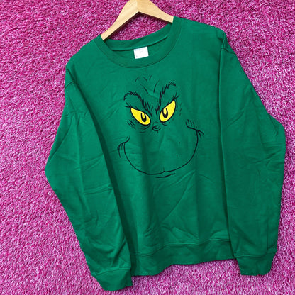 The Grinch Face Guly Christmas Sweater size Medium