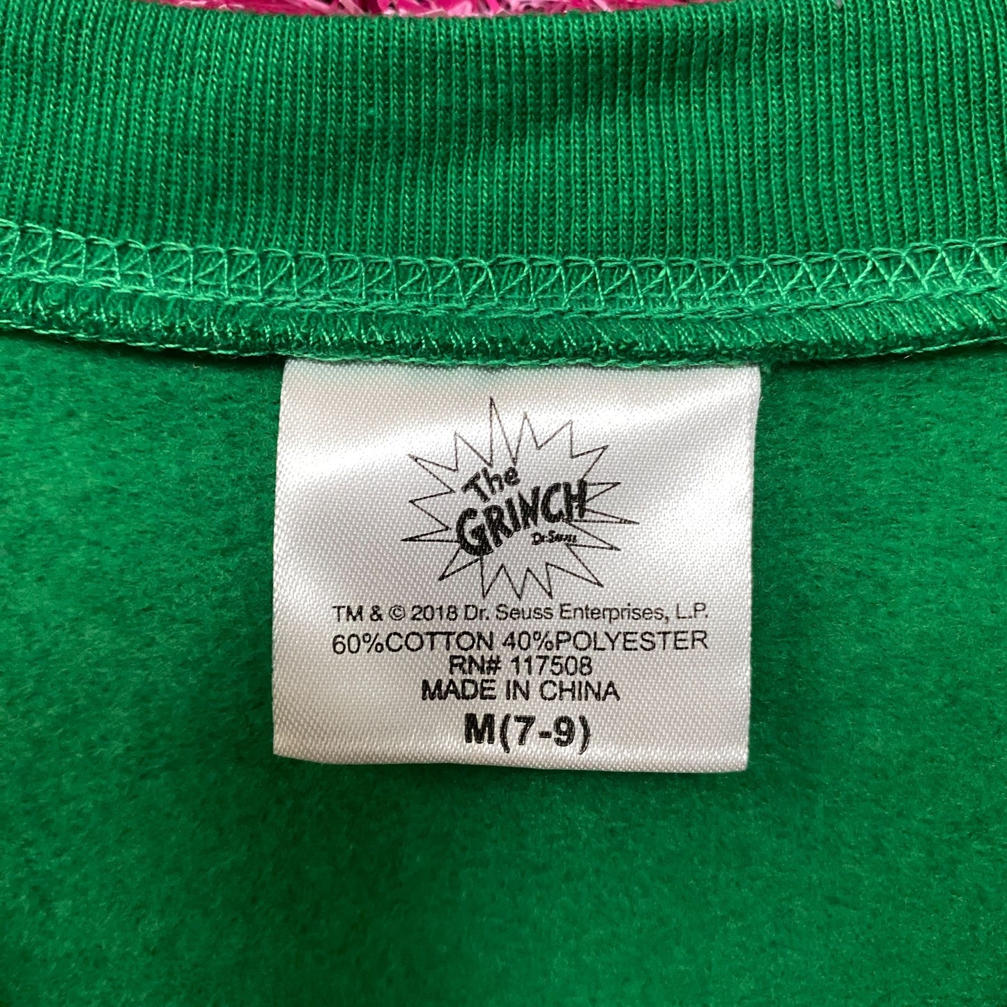 The Grinch Face Guly Christmas Sweater size Medium