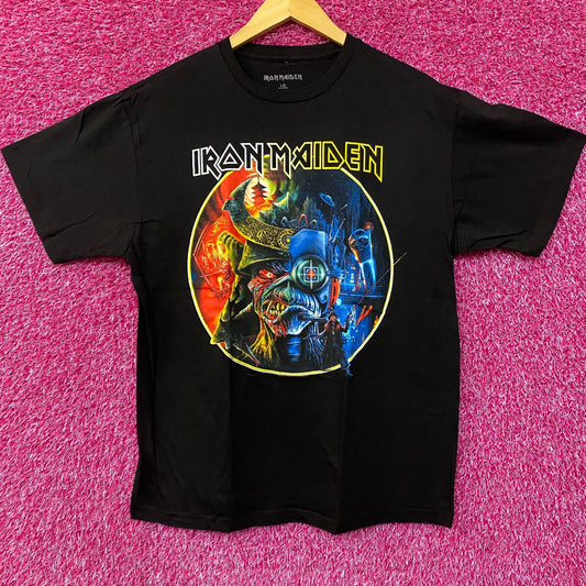Iron Maiden The Future Past Tour '23 Circle Art T-Shirt Large
