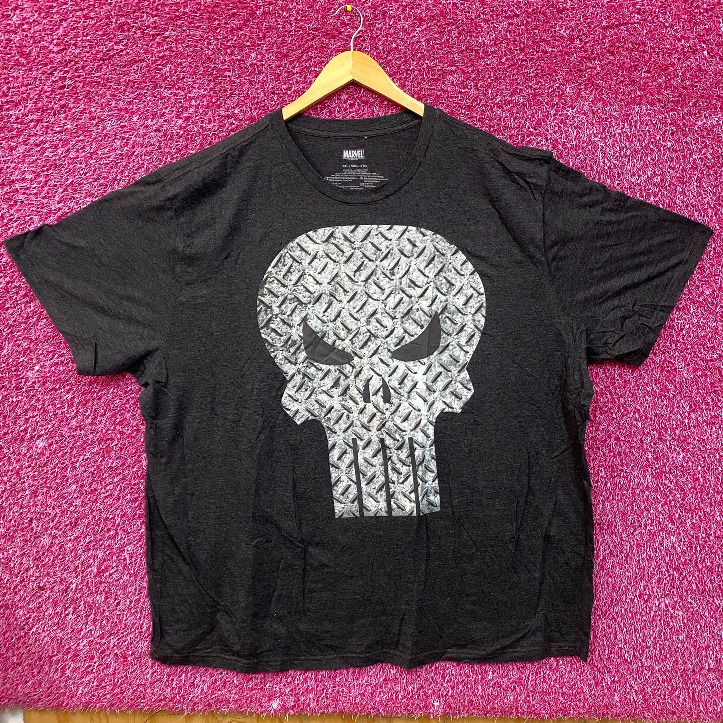 Marvel The Punisher Skull Logo Graphic T-Shirt 5XL