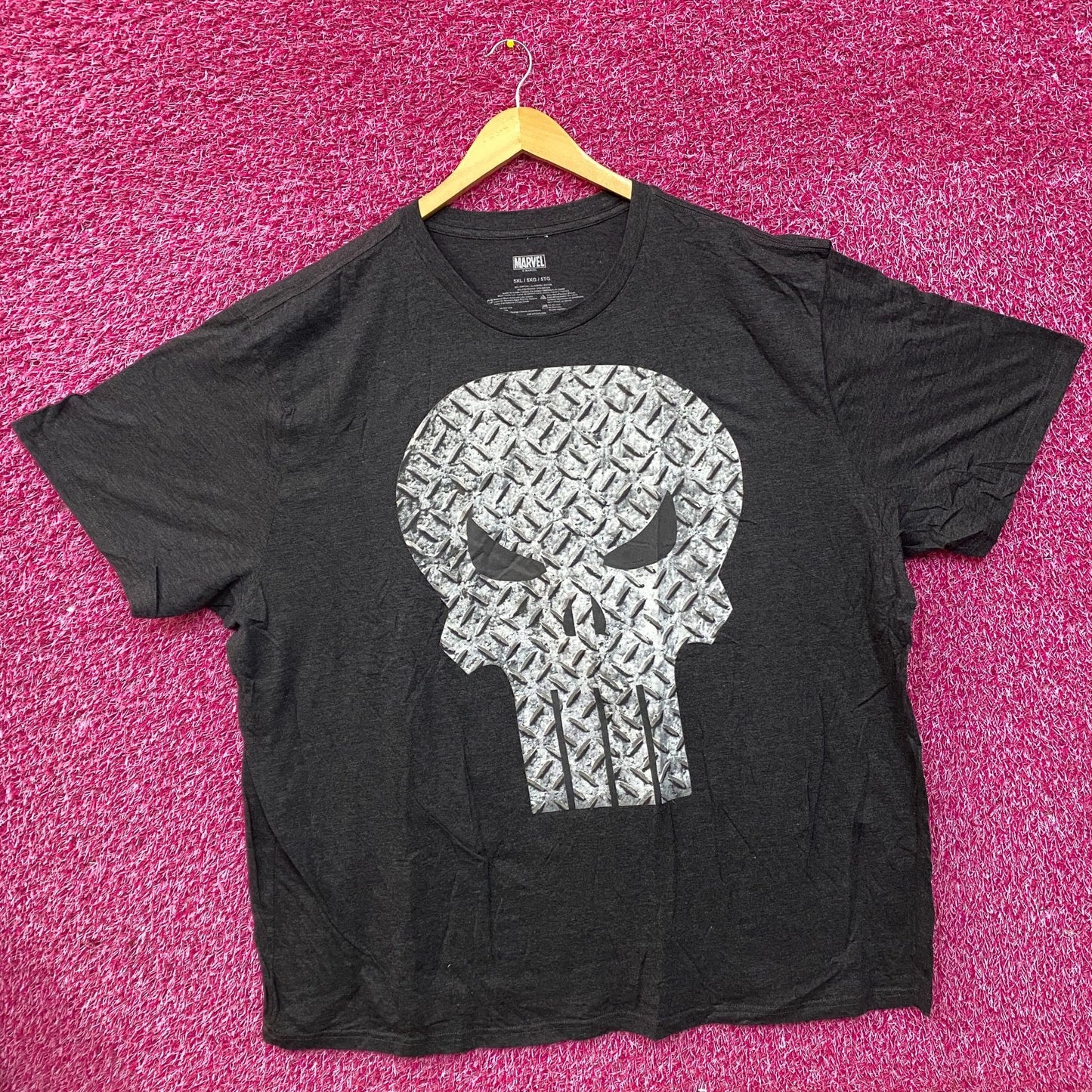 Marvel The Punisher Skull Logo Graphic T-Shirt 5XL