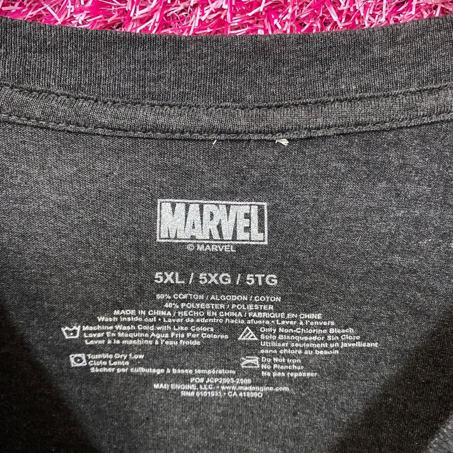 Marvel The Punisher Skull Logo Graphic T-Shirt 5XL