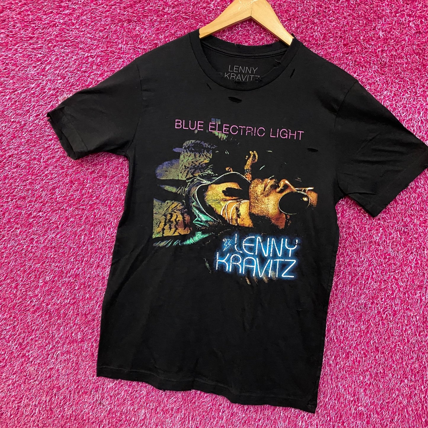 Lenny Kravitz "Blue Electric Light" Album Cover T-Shirt Medium