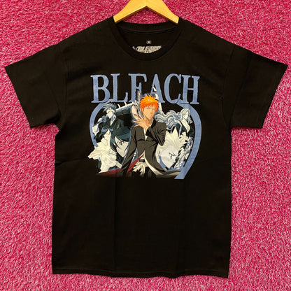 Bleach Ichigo Kurosaki Bankai and Hollow Mask Anime Graphic Design T-Shirt M