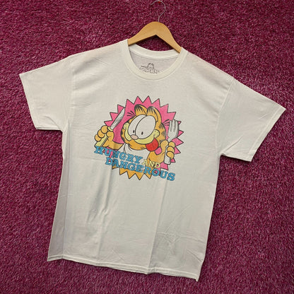 Garfield Hungry and Dangerous Graphic T-Shirt Large