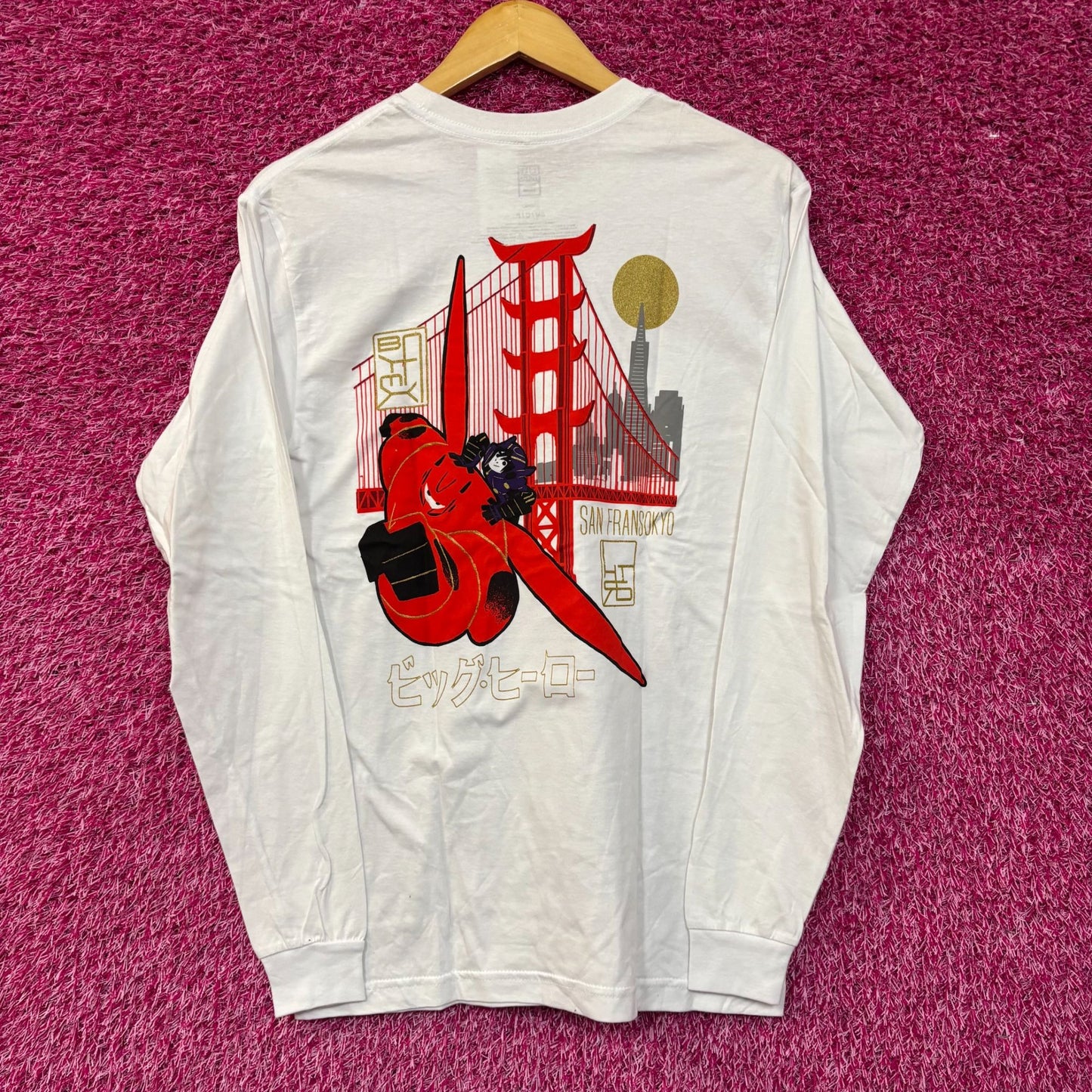 Disney Big Hero 6 Graphic Design Long Sleeve T-Shirt SM