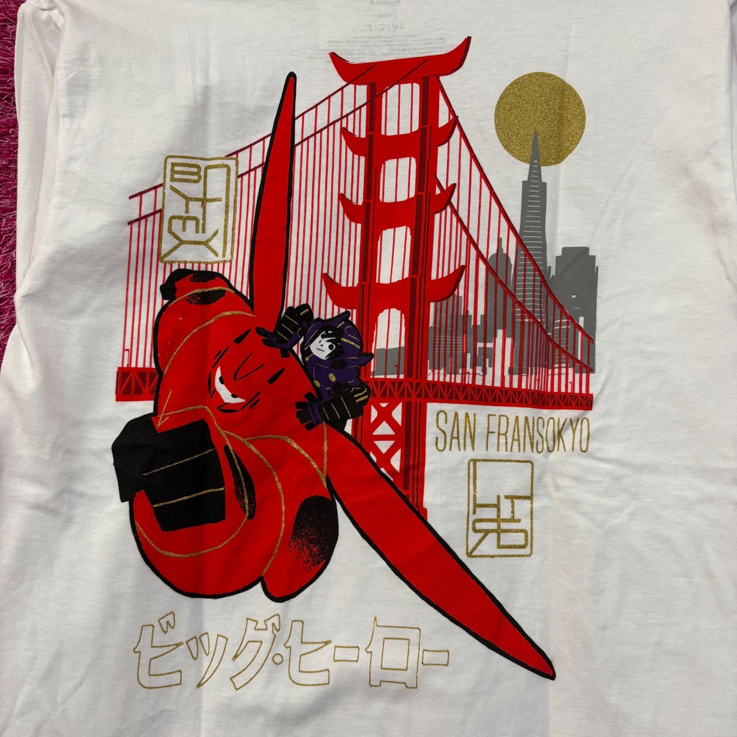 Disney Big Hero 6 Graphic Design Long Sleeve T-Shirt SM