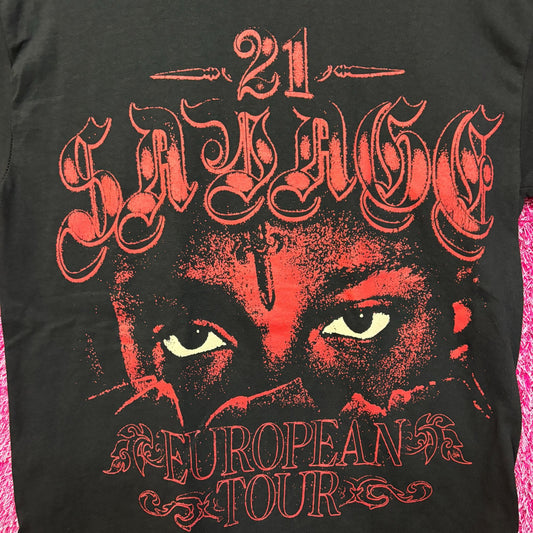 21 Savage European Rap Tour Tshirt size Small