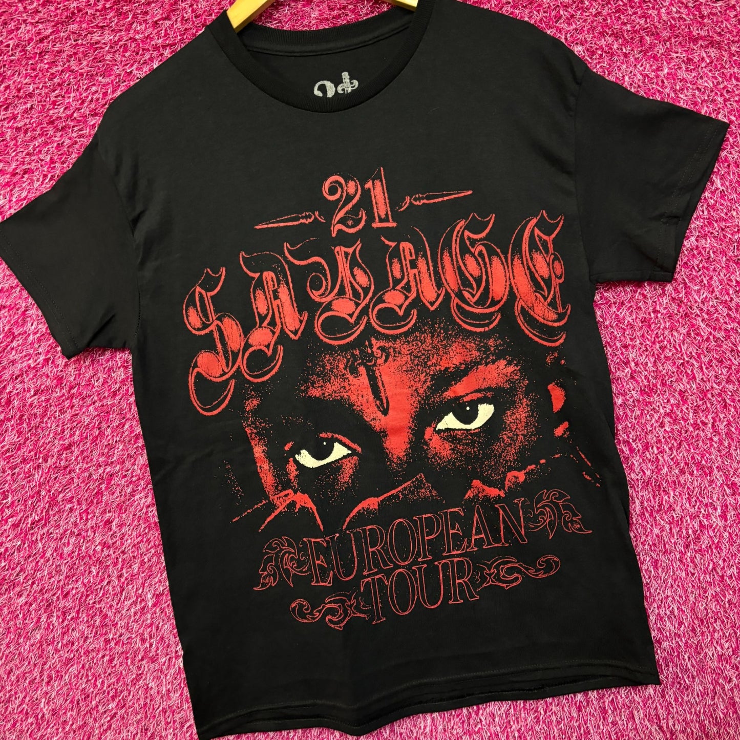 21 Savage European Rap Tour Tshirt size Small