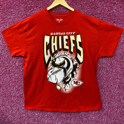 Junk Food NFL Kansas City Chiefs Break Through T-Shirt Large