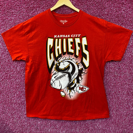 Junk Food NFL Kansas City Chiefs Break Through T-Shirt Large