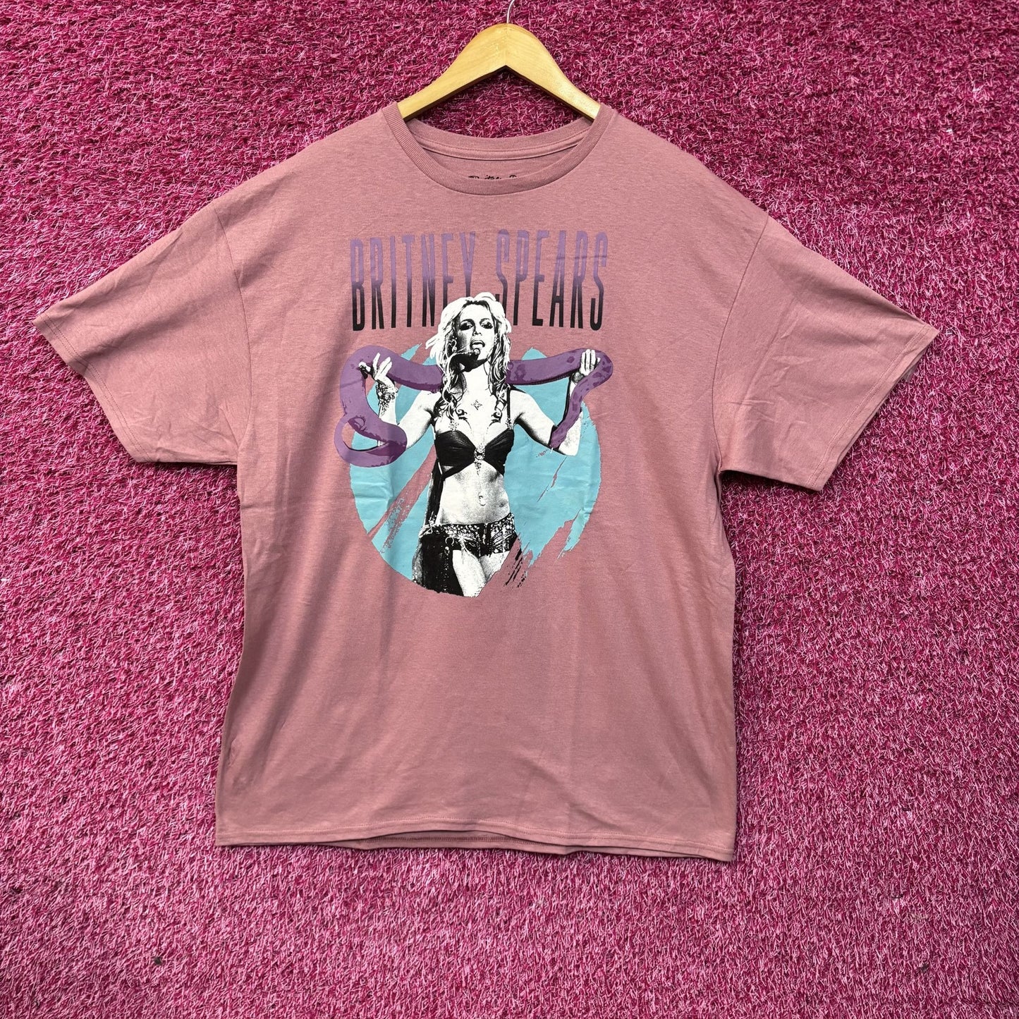 Britney Spears Snake Pink T-Shirt XL