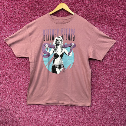 Britney Spears Snake Pink T-Shirt XL