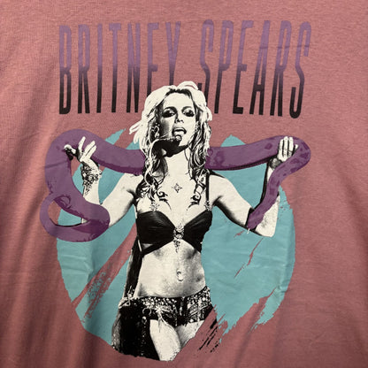 Britney Spears Snake Pink T-Shirt XL