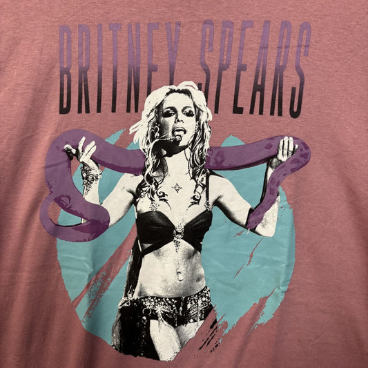 Britney Spears Snake Pink T-Shirt XL