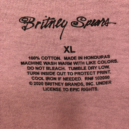 Britney Spears Snake Pink T-Shirt XL
