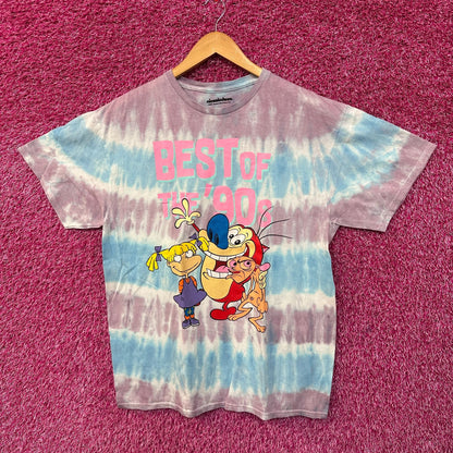 Nickelodeon Best of the 90s Helga Reptar Rocko Tie Dye L