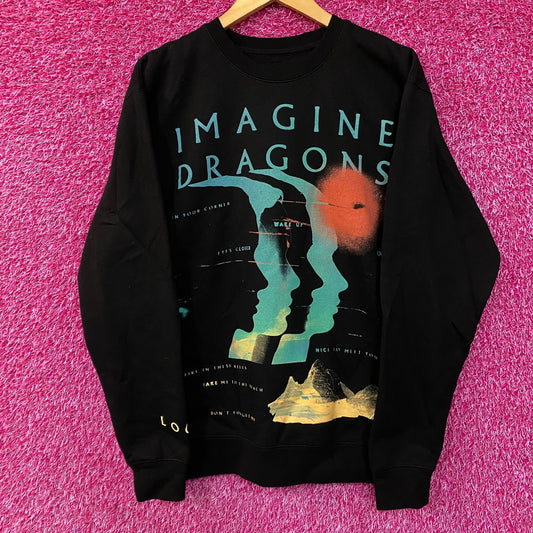 Imagine Dragons Loom World Tour 2024 Crewneck Sweatshirt Medium