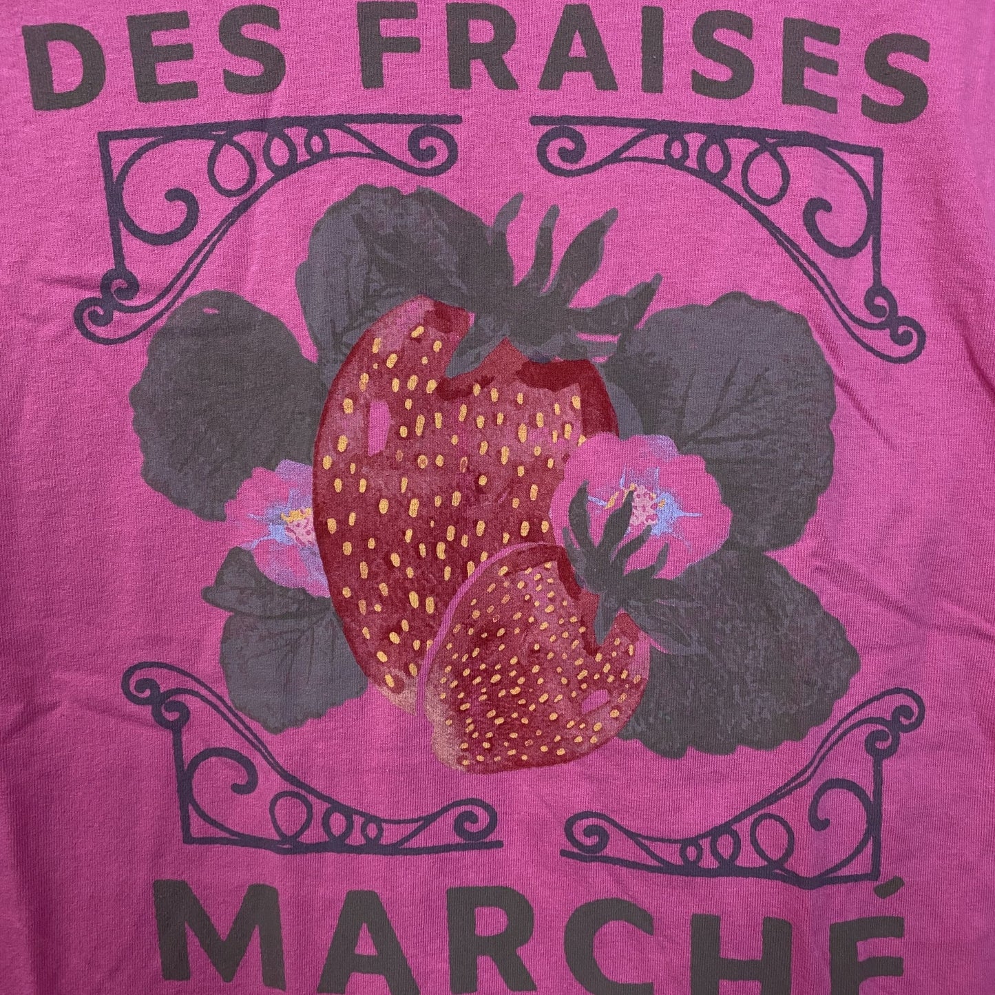 Junk Food Des Fraises Marché Cute Graphic T-Shirt XS