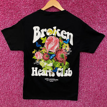 Fashion Nova Broken Hearts Club Graphic Tee Small