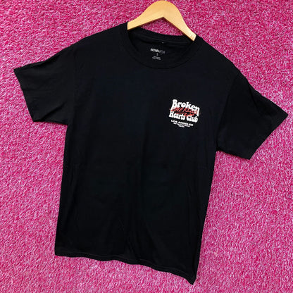 Fashion Nova Broken Hearts Club Graphic Tee Small