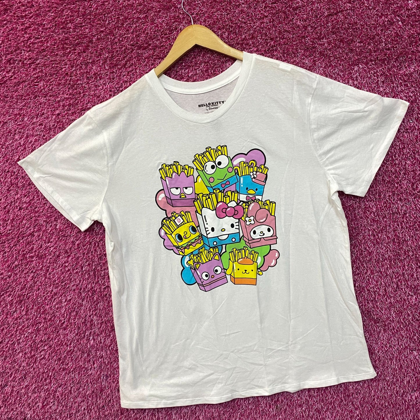 Hello Kitty & Friends French Fry Character Boxes T-Shirt 2XL