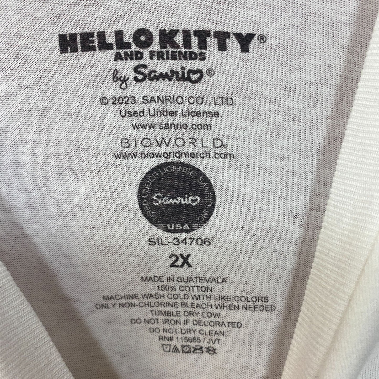 Hello Kitty & Friends French Fry Character Boxes T-Shirt 2XL