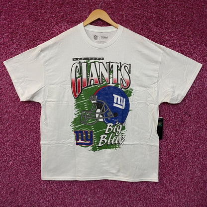 Team Apparel New York Giants Vintage-Style Helmet Logo Graphic T-Shirt XL
