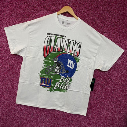 Team Apparel New York Giants Vintage-Style Helmet Logo Graphic T-Shirt XL