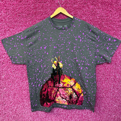Loki Sitting on Planet Comic Book T-shirt size 2XL