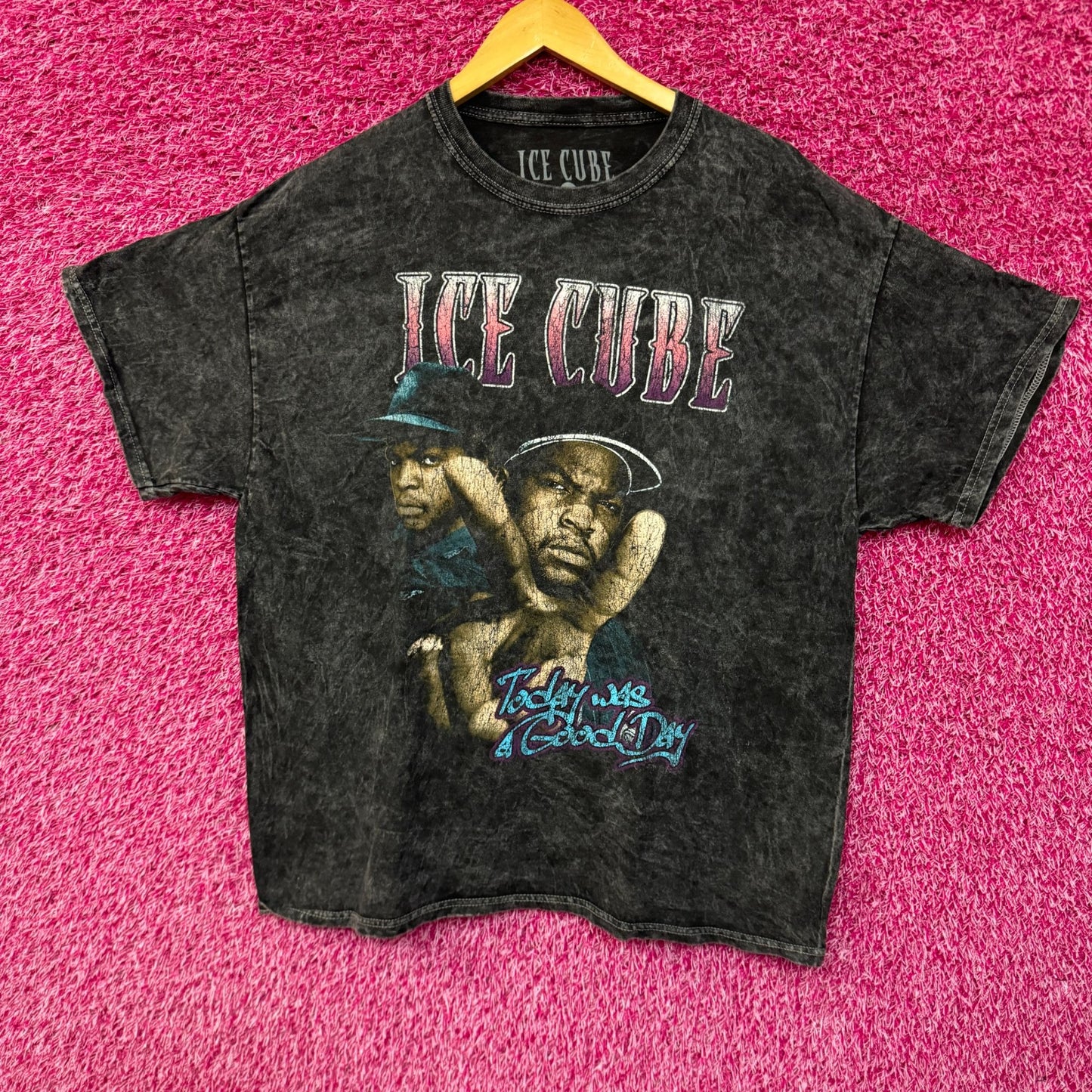 Ice Cube Today Was a Good Day Mineral Wash Tshirt Size XL